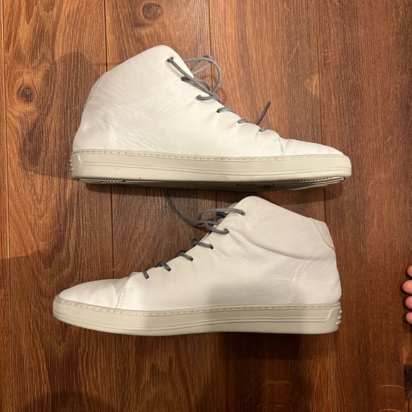 Luca Del Forte Mens Mid top leather sneakers - Picture 3 of 5